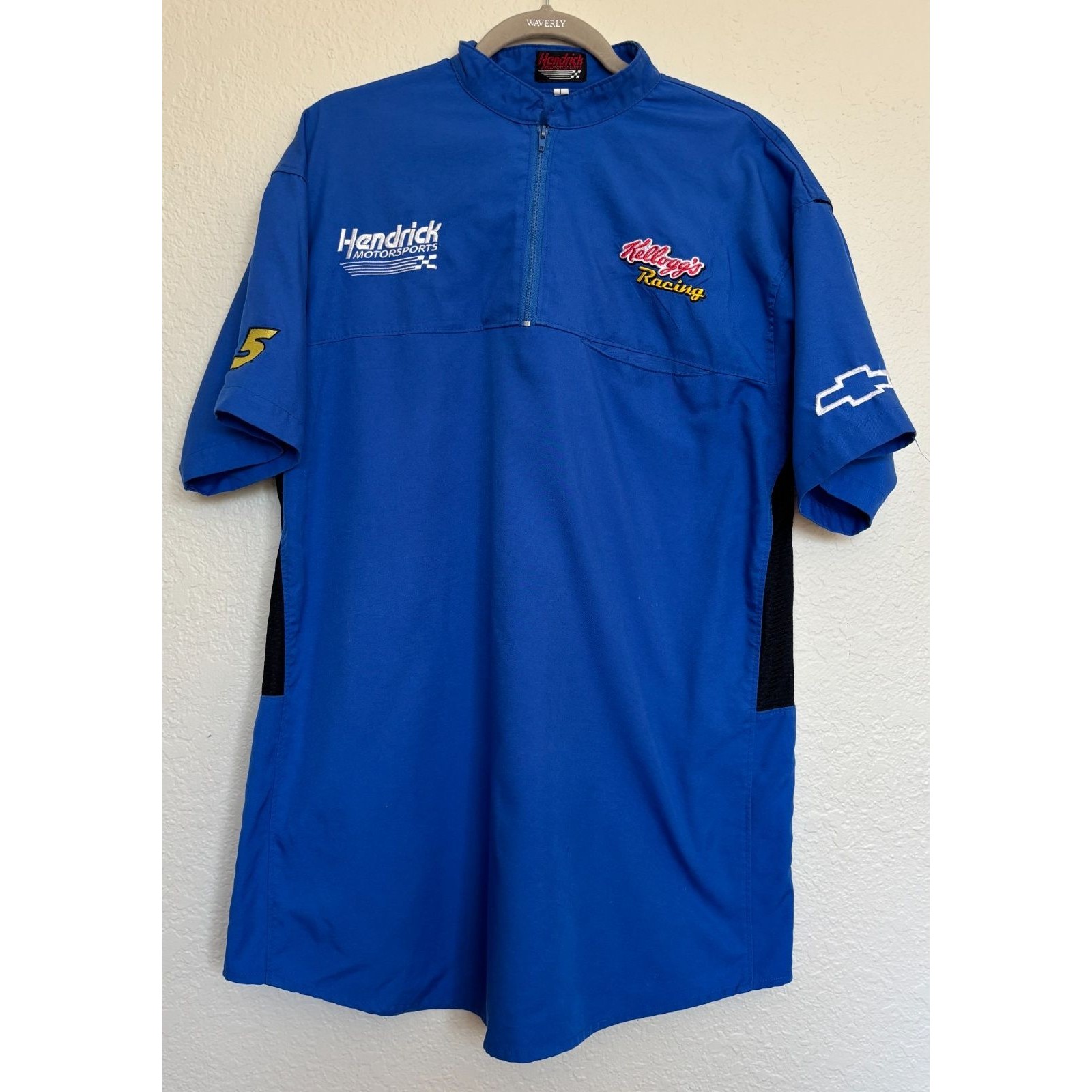 Nascar Hendrick Motorsports Kelloggs Racing 5 Pit Crew Shirt Mens L Chevy Team